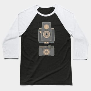 Dark Vintage Camera Baseball T-Shirt